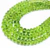 Natural Green Peridot Transparent Smooth Polished Roundel Beads 7 inches strand & Size 5 to 7mm approx. Peridot is green in color and gem quality of olivine. Peridots first source is known to be zabargad a tiny island which is own by Egypt and it dates as back as 4 thousand years. 